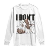 Marcus The Worm Christmas Meme Long Sleeve Shirt I Do Not Like This Rock Xmas - Wonder Print Shop