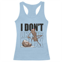 Marcus The Worm Christmas Meme Racerback Tank Top I Do Not Like This Rock Xmas - Wonder Print Shop