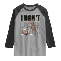 Marcus The Worm Christmas Meme Raglan Shirt I Do Not Like This Rock Xmas - Wonder Print Shop