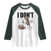 Marcus The Worm Christmas Meme Raglan Shirt I Do Not Like This Rock Xmas - Wonder Print Shop