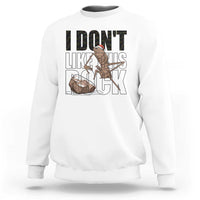 Marcus The Worm Christmas Meme Sweatshirt I Do Not Like This Rock Xmas - Wonder Print Shop