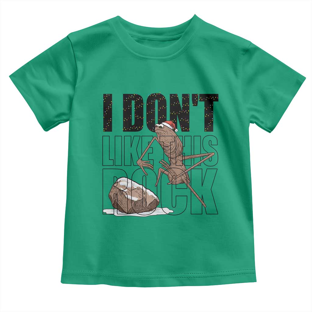 Marcus The Worm Christmas Meme Toddler T Shirt I Do Not Like This Rock Xmas - Wonder Print Shop