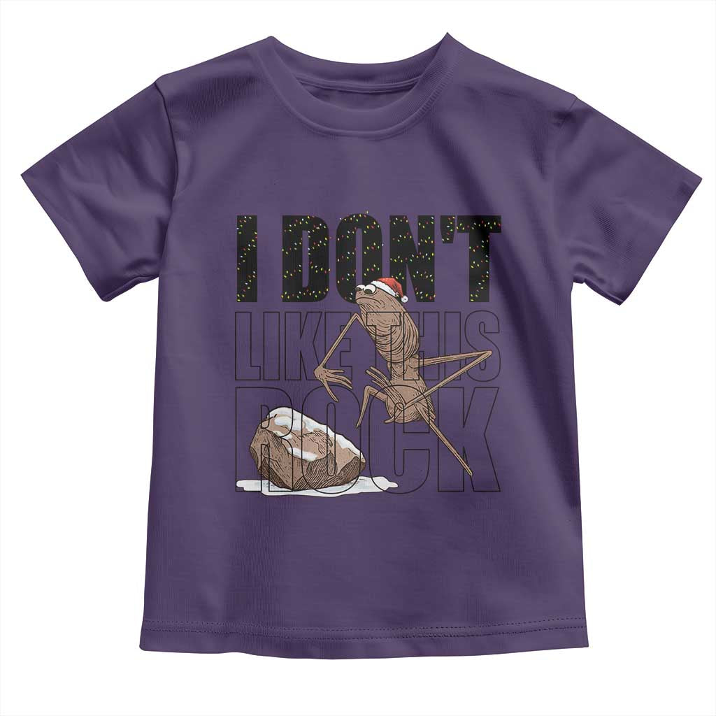 Marcus The Worm Christmas Meme Toddler T Shirt I Do Not Like This Rock Xmas - Wonder Print Shop