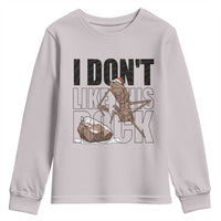 Marcus The Worm Christmas Meme Youth Sweatshirt I Do Not Like This Rock Xmas - Wonder Print Shop