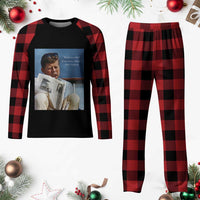 John F. Kennedy Smoking Smoker Plaid Pajama Set If Not Us Who If Not Now When Quote