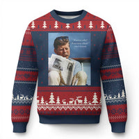 John F. Kennedy Smoking Smoker Ugly Christmas Sweater If Not Us Who If Not Now When Quote