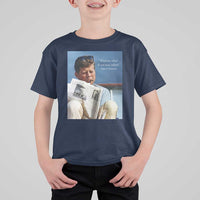 John F. Kennedy Smoking Smoker T Shirt For Kid If Not Us Who If Not Now When Quote