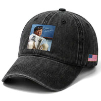 John F. Kennedy Smoking Smoker Washed Cotton Baseball Cap If Not Us Who If Not Now When Quote