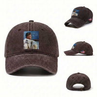 John F. Kennedy Smoking Smoker Washed Cotton Baseball Cap If Not Us Who If Not Now When Quote