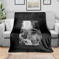 John F Kennedy Cigar Smoking Sunglasses Throw Blanket Those Who Dare To Fail Miserably Can Achive Greatly