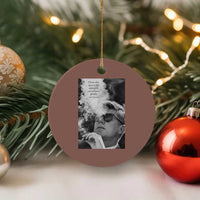 John F Kennedy Cigar Smoking Sunglasses Ceramic Ornament Those Who Dare To Fail Miserably Can Achive Greatly