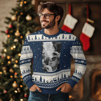 John F Kennedy Cigar Smoking Sunglasses Ugly Christmas Sweater Those Who Dare To Fail Miserably Can Achive Greatly