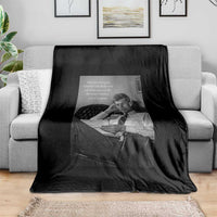 John F Kennedy Quote Throw Blanket American President History