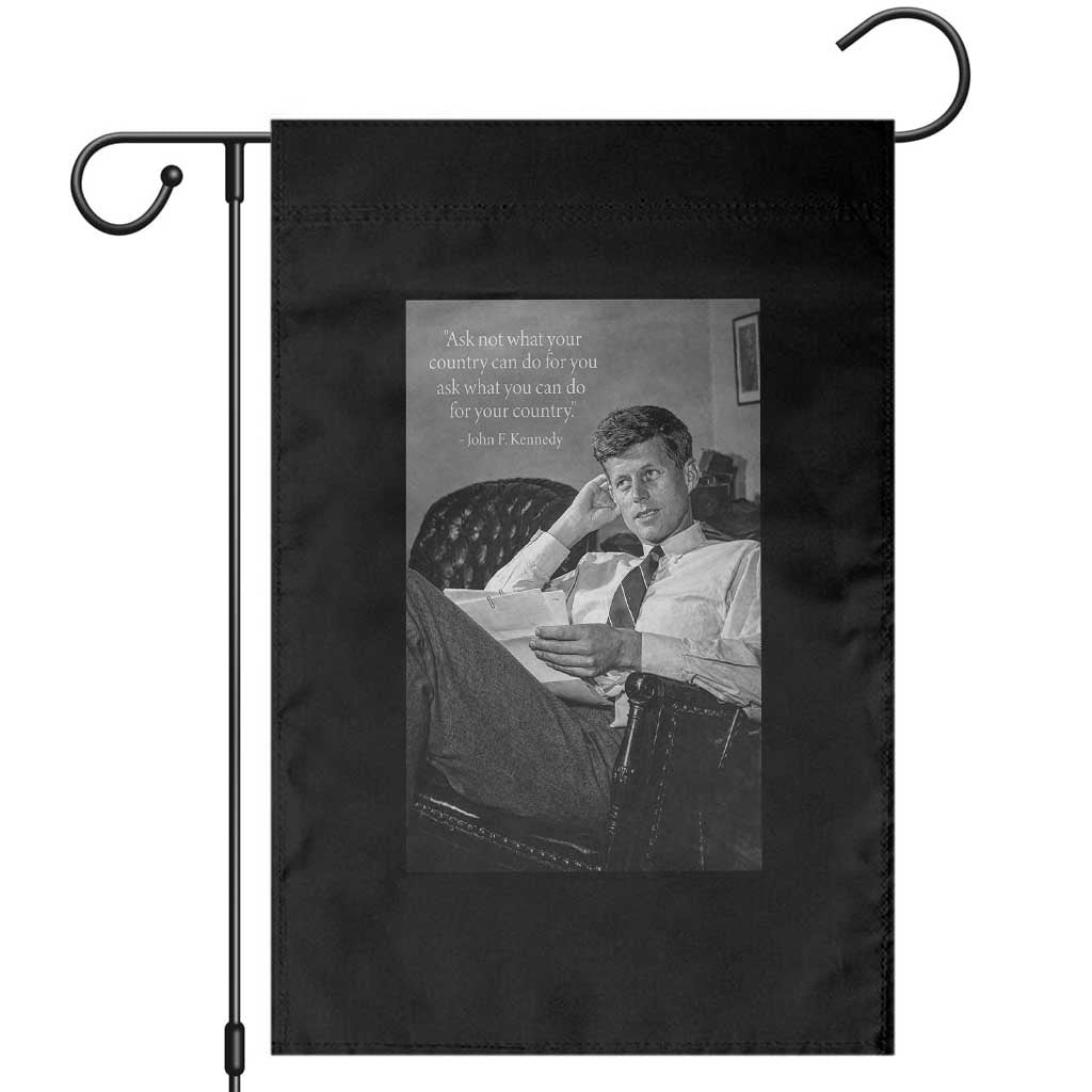 John F Kennedy Quote Garden Flag American President History