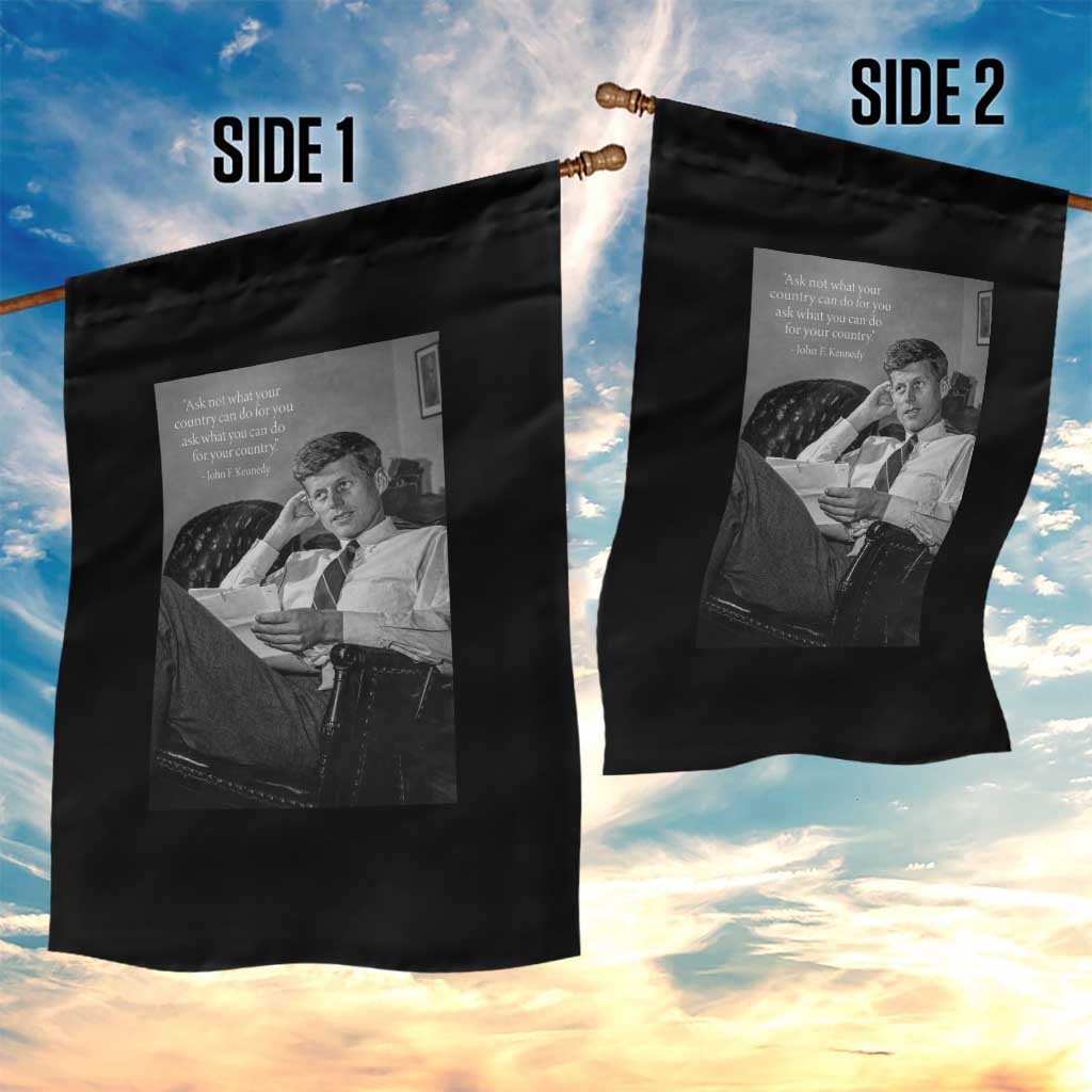 John F Kennedy Quote Garden Flag American President History