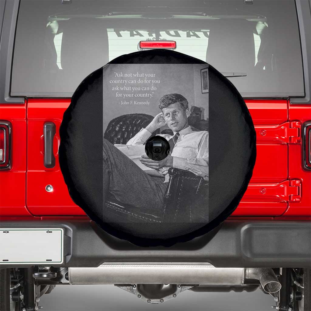 John F Kennedy Quote Spare Tire Cover American President History