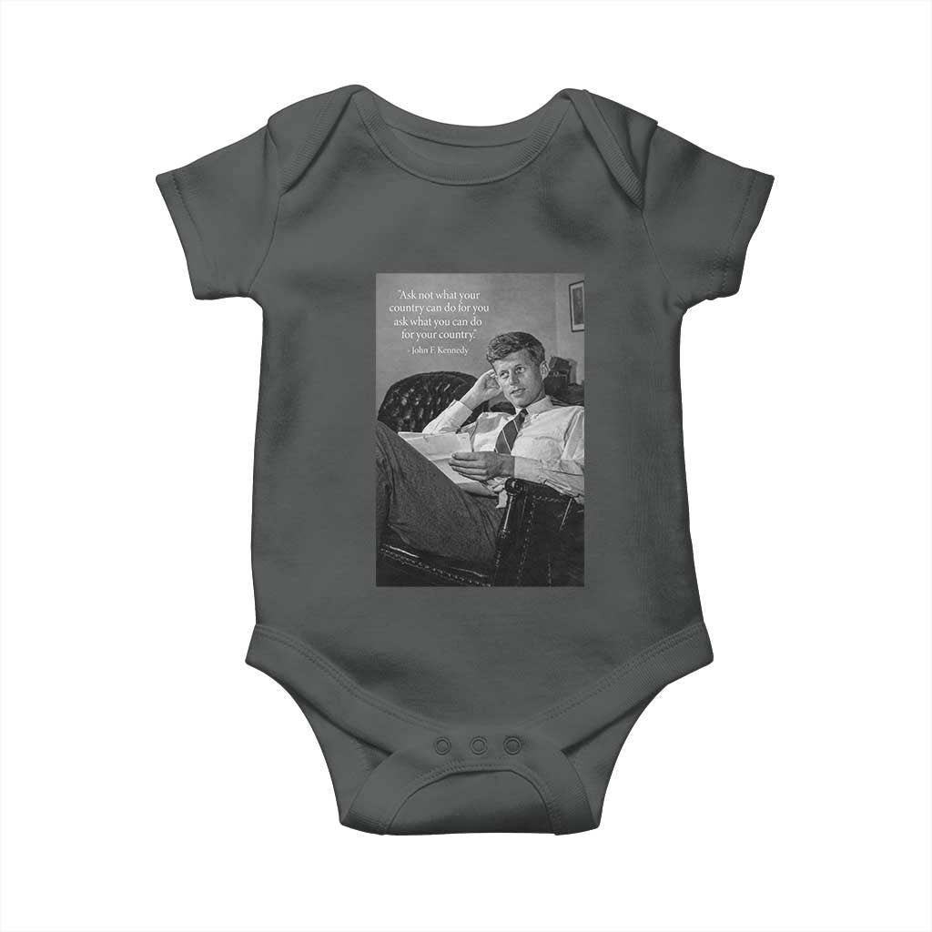 John F Kennedy Quote Baby Onesie American President History