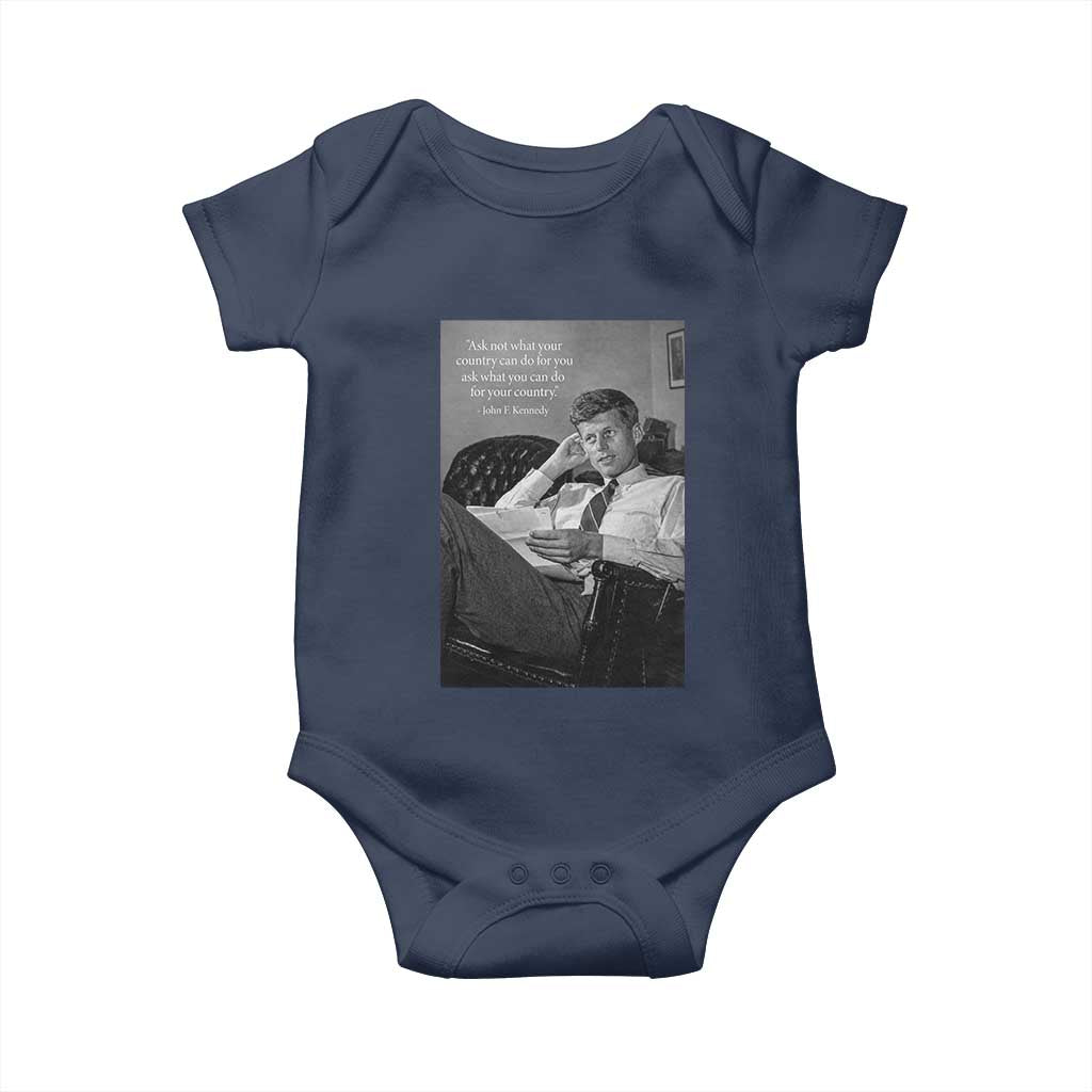 John F Kennedy Quote Baby Onesie American President History