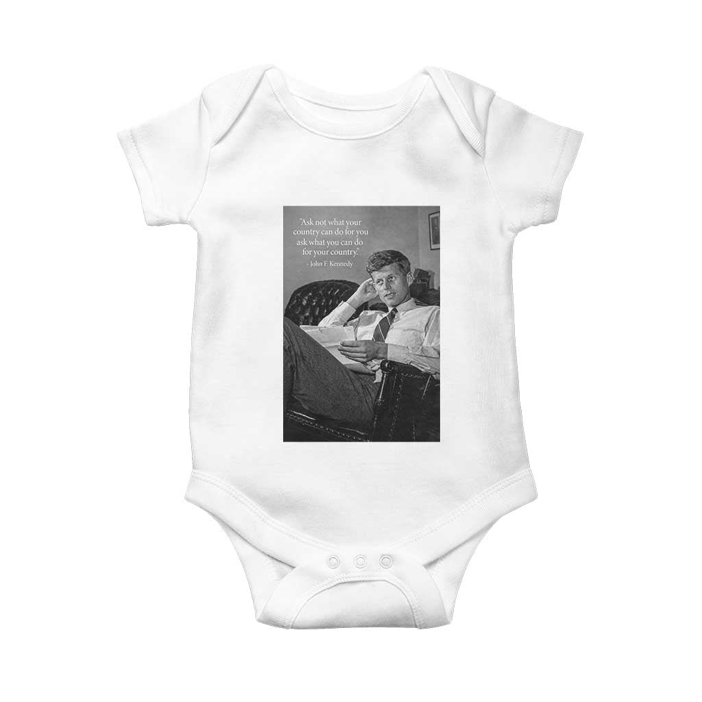 John F Kennedy Quote Baby Onesie American President History