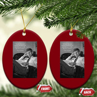 John F Kennedy Quote Ceramic Ornament American President History