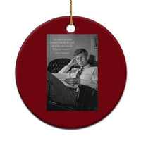 John F Kennedy Quote Ceramic Ornament American President History