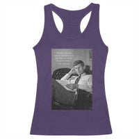John F Kennedy Quote Racerback Tank Top American President History
