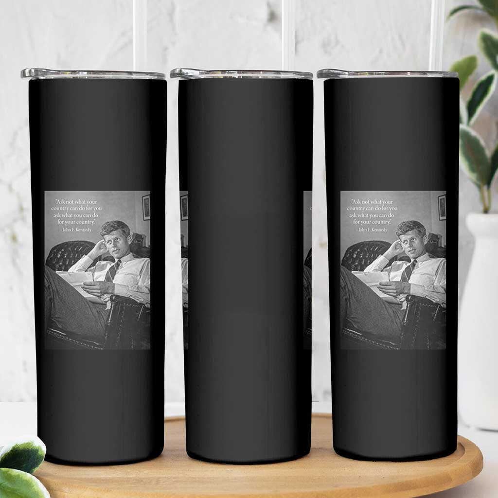 John F Kennedy Quote Skinny Tumbler American President History