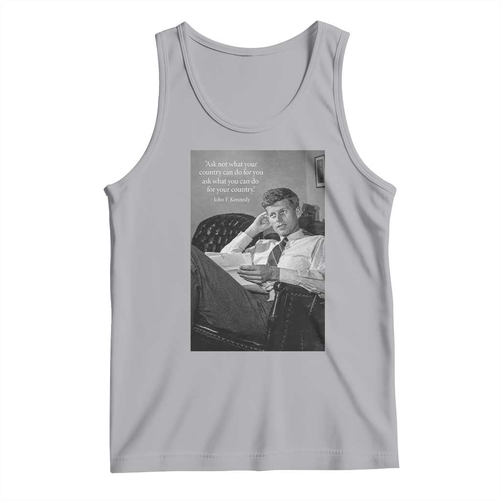 John F Kennedy Quote Tank Top American President History