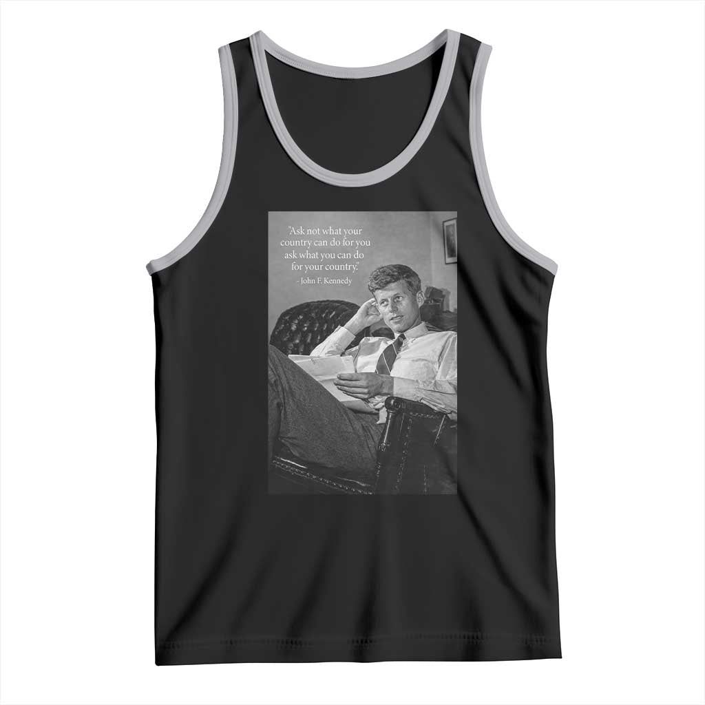 John F Kennedy Quote Tank Top American President History
