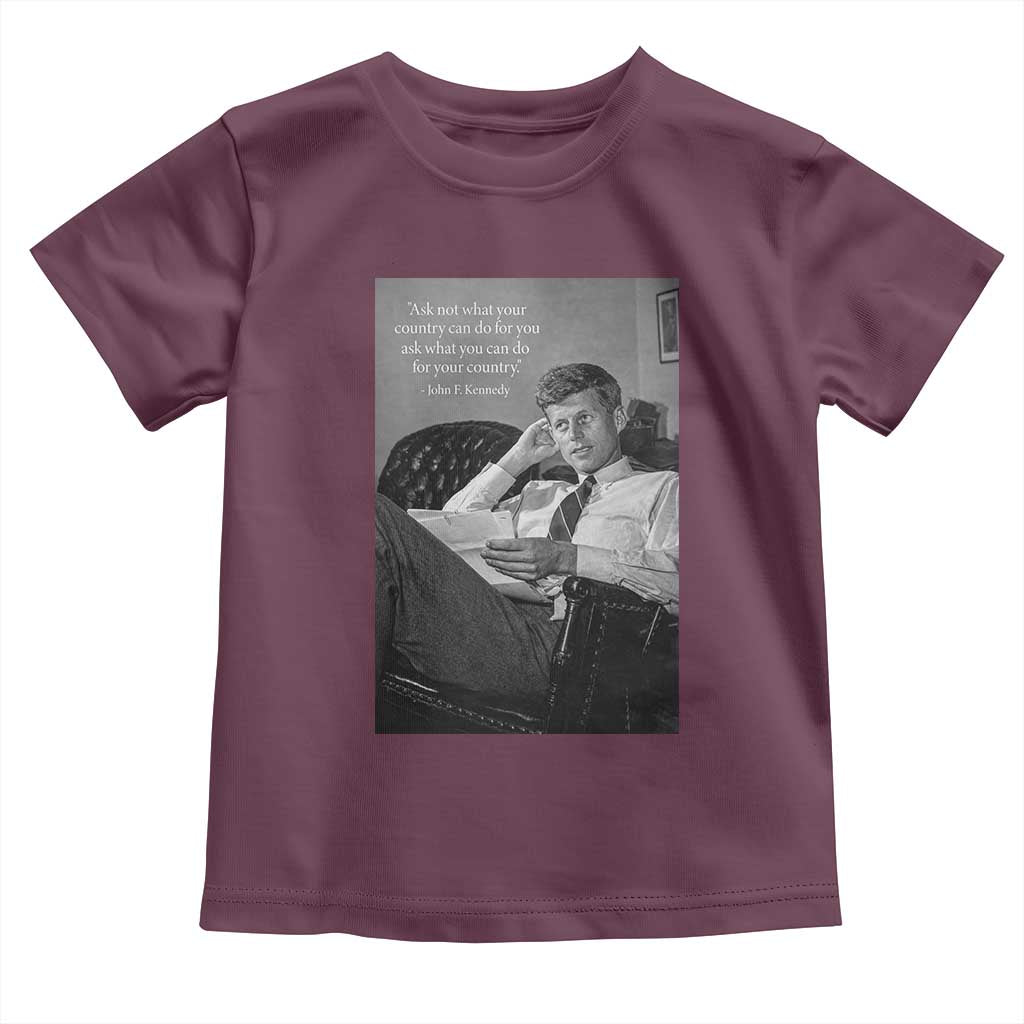 John F Kennedy Quote Toddler T Shirt American President History