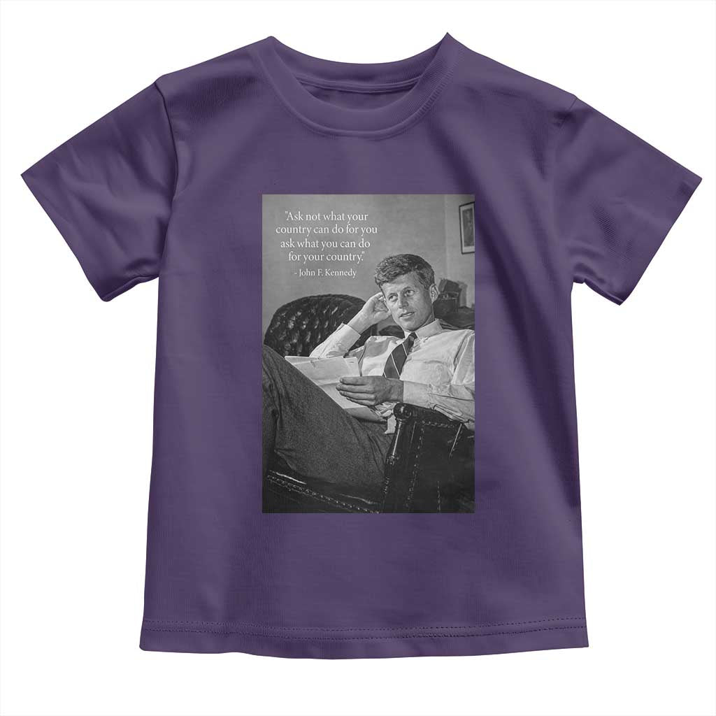 John F Kennedy Quote Toddler T Shirt American President History