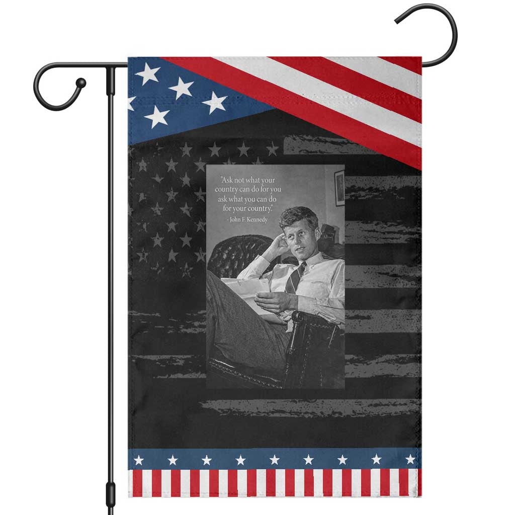 John F Kennedy Quote Garden Flag American President History