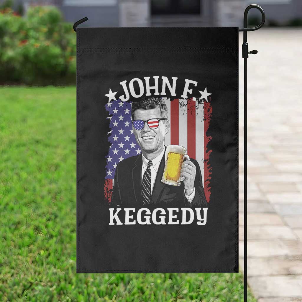 John F Kennedy Garden Flag 4th of July America Flag Beer