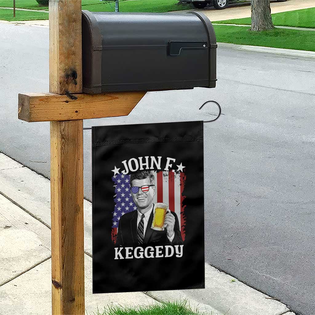 John F Kennedy Garden Flag 4th of July America Flag Beer