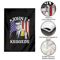 John F Kennedy Garden Flag 4th of July America Flag Beer