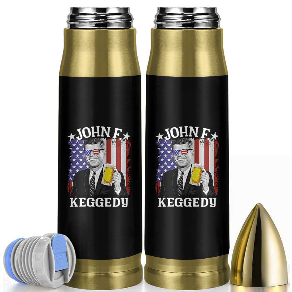 John F Kennedy Bullet Tumbler 4th of July America Flag Beer