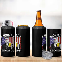 John F Kennedy 4 in 1 Can Cooler Tumbler 4th of July America Flag Beer