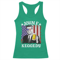 John F Kennedy Racerback Tank Top 4th of July America Flag Beer