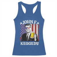 John F Kennedy Racerback Tank Top 4th of July America Flag Beer