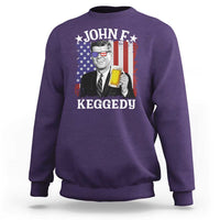 John F Kennedy Sweatshirt 4th of July America Flag Beer