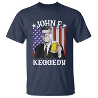 John F Kennedy T Shirt 4th of July America Flag Beer