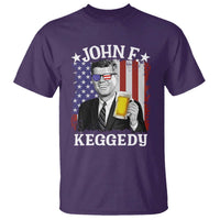 John F Kennedy T Shirt 4th of July America Flag Beer