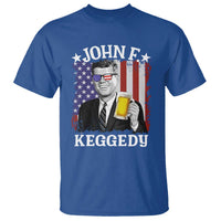 John F Kennedy T Shirt 4th of July America Flag Beer