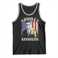 John F Kennedy Tank Top 4th of July America Flag Beer