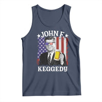 John F Kennedy Tank Top 4th of July America Flag Beer