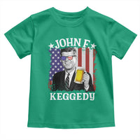 John F Kennedy Toddler T Shirt 4th of July America Flag Beer