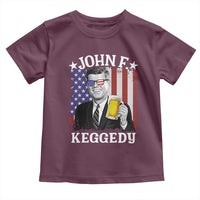 John F Kennedy Toddler T Shirt 4th of July America Flag Beer