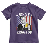 John F Kennedy Toddler T Shirt 4th of July America Flag Beer