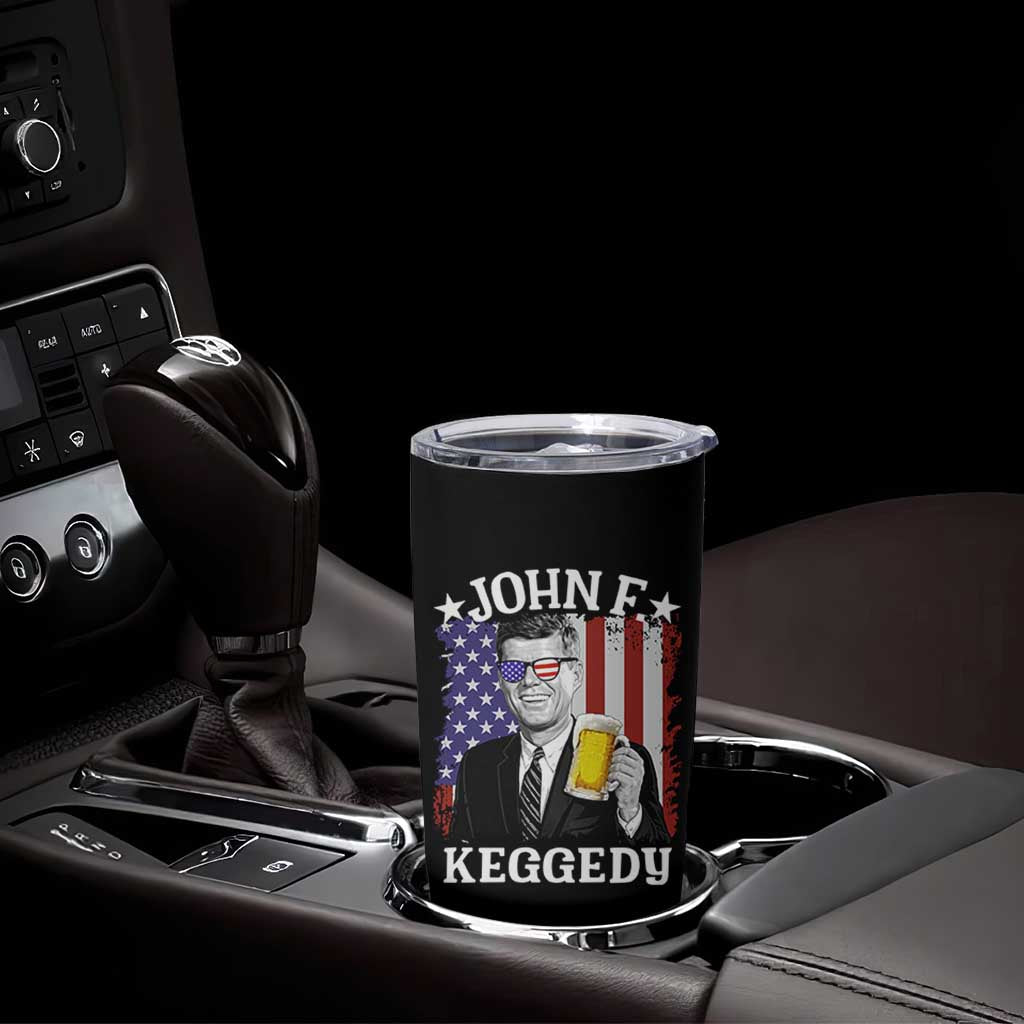 John F Kennedy Tumbler Cup 4th of July America Flag Beer
