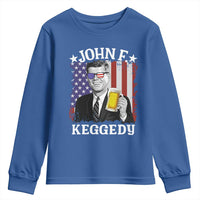 John F Kennedy Youth Sweatshirt 4th of July America Flag Beer
